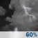 Saturday Night: Chance Showers And Thunderstorms then Showers And Thunderstorms Likely